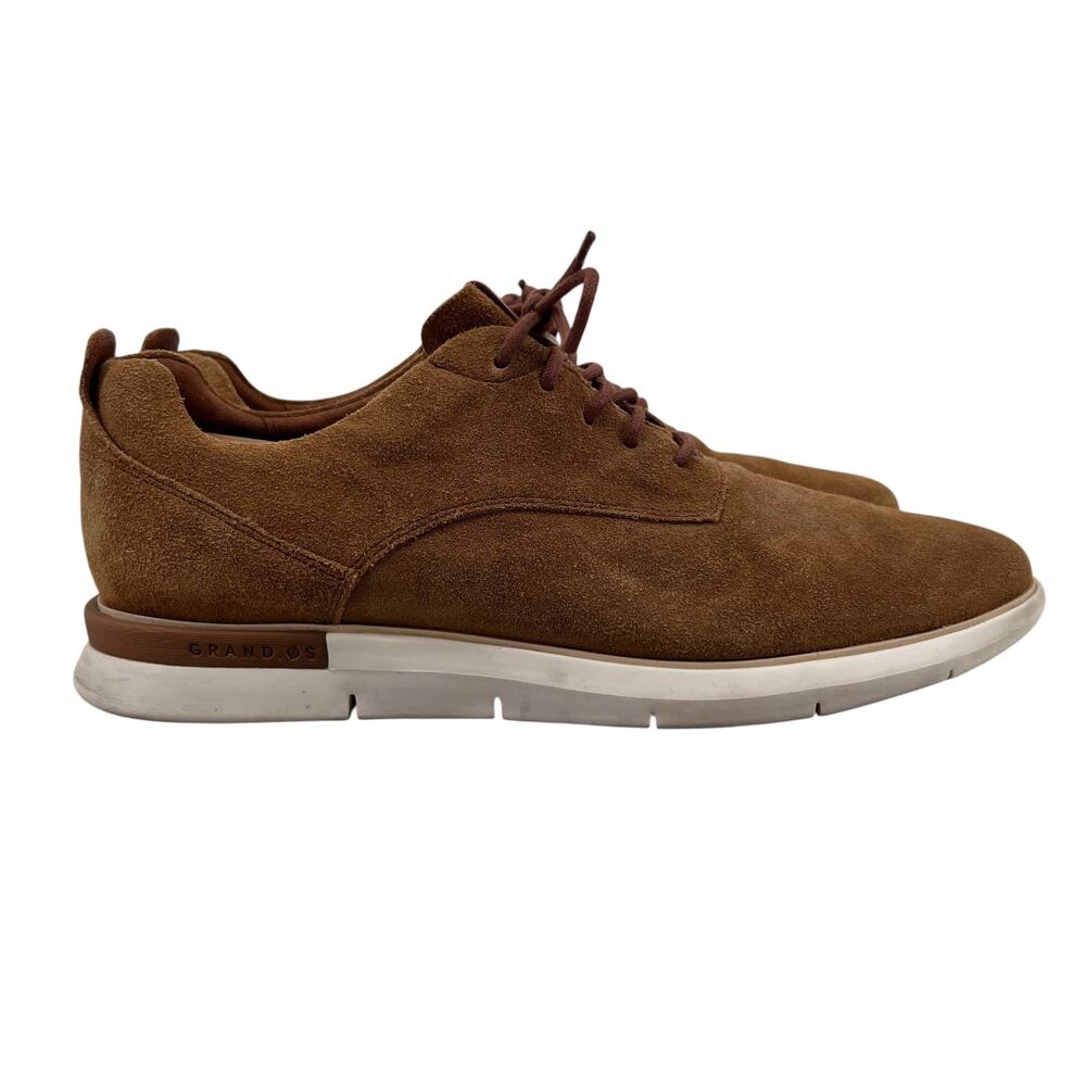 Cole Haan Mens 11 Shoe Brown Grand Horizon Oxford II Suede Lace Up Casual C26363